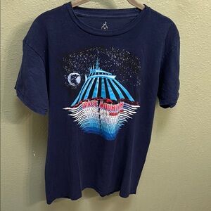 Disney Parks Blue Short Sleeve Space Mountain Tee